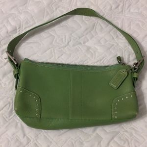 Green Coach bag